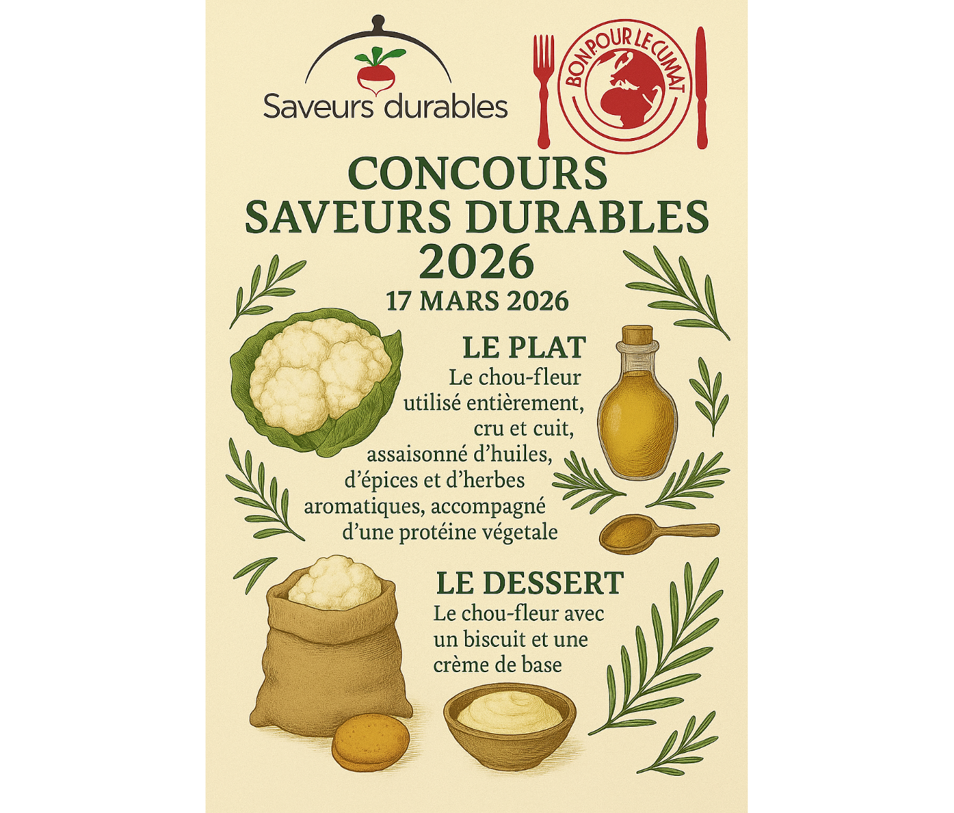 You are currently viewing 17 mars 2026 Concours Saveurs Durables tous les détails